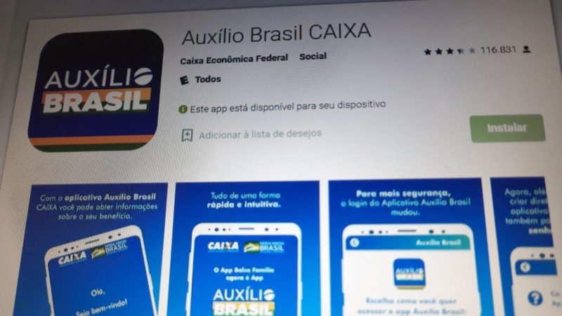 Somente um aplicativo é oficial para o Auxílio Brasil