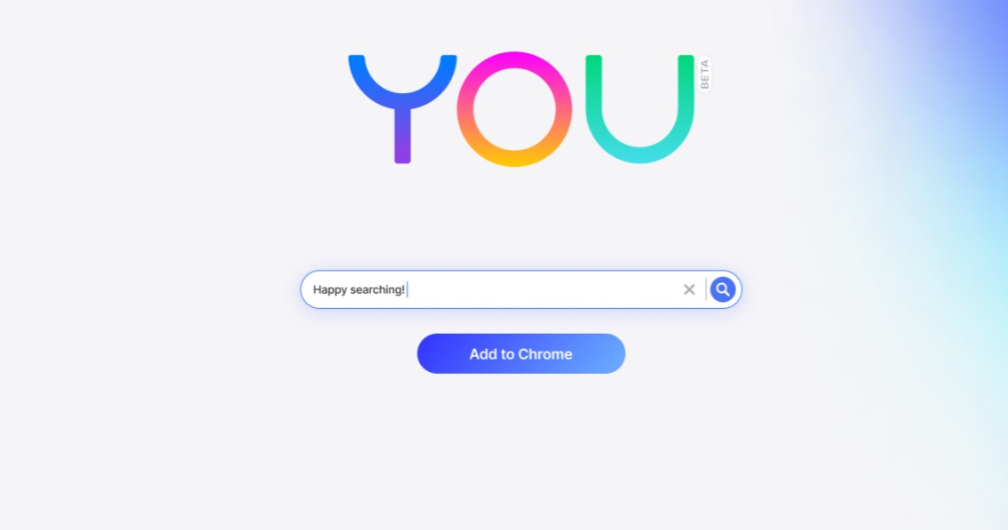 O You.com está em fase de testes, mas você já pode acessar o site