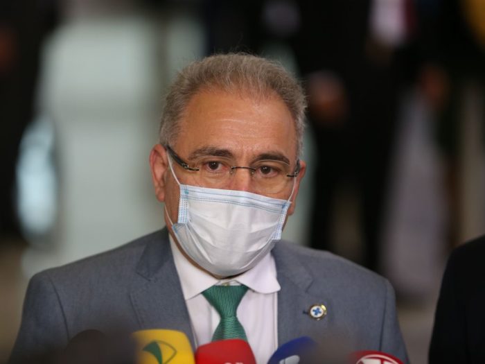 Ministro da Saúde, Marcelo Queiroga enfatizou a importância da vacina contra a nova variante