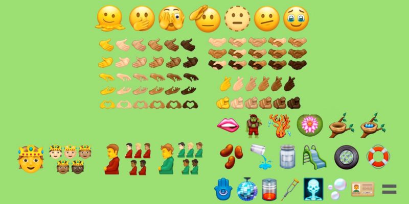 Existem 37 novos emojis com 75 adições de tons de pele. O emoji de aperto de mão, em particular, é uma grande novidade para muitos.
