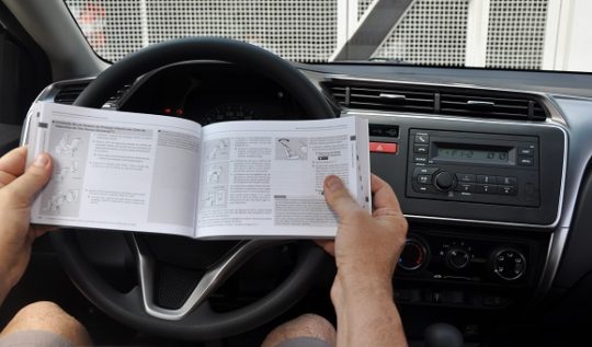 instruções manual automotivo