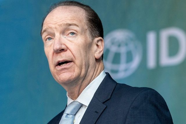 O presidente do Banco Mundial David Malpass para o quadro atual de inflação elevada
