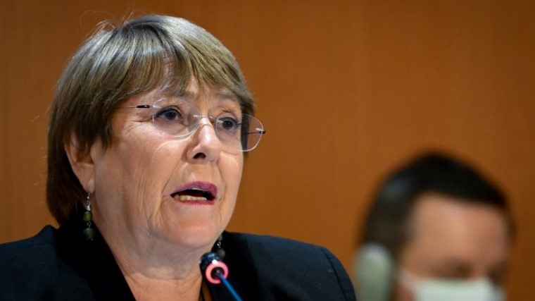 a alta comissária para Direitos Humanos das Nações Unidas, Michelle Bachelet