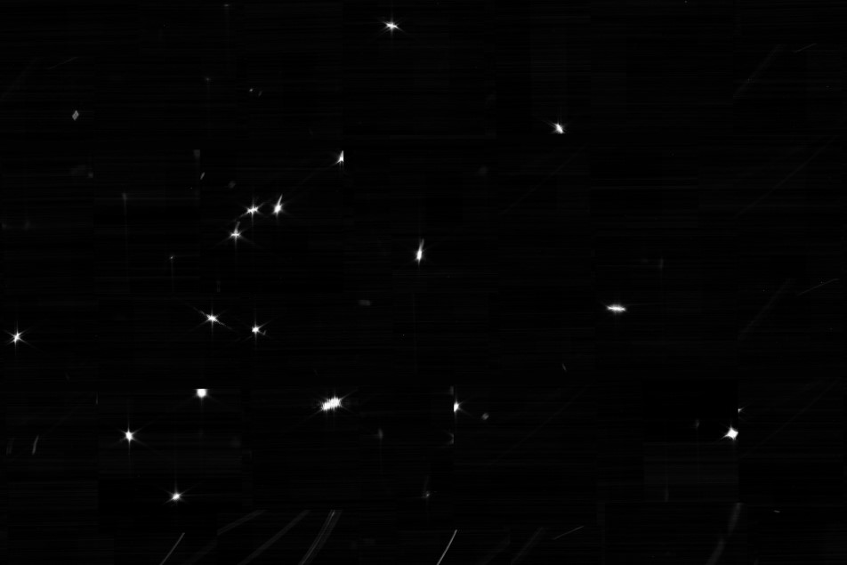 Imagem mostra as 18 captações da estrela HD 84406 feitas pelas lentes do James Webb