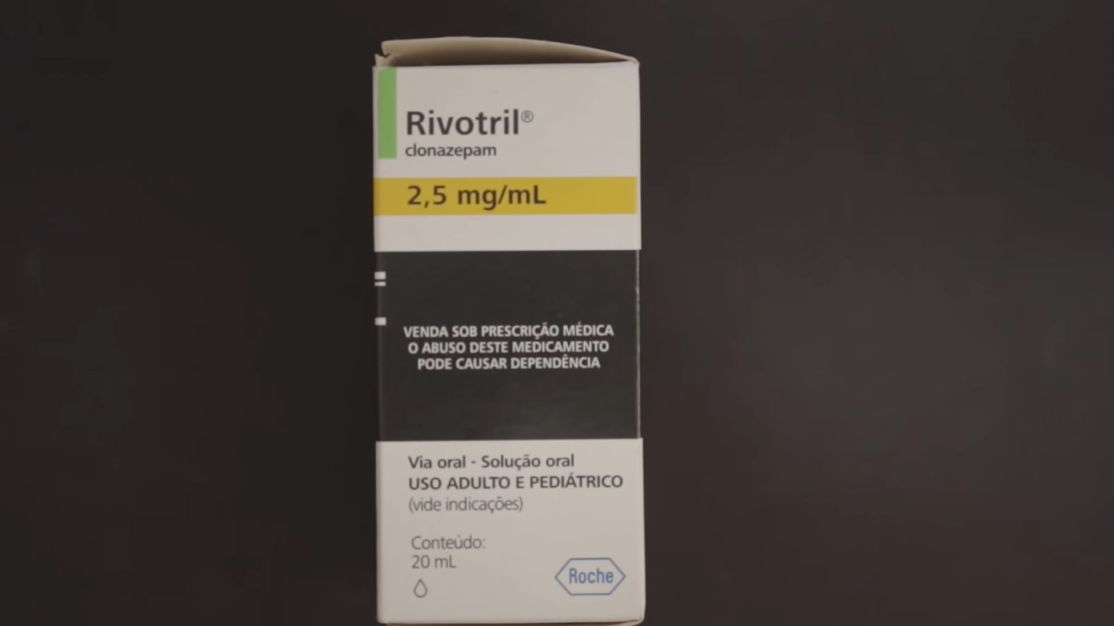 O Rivotril é o composto com tarja preta mais vendido no mercado brasileiro