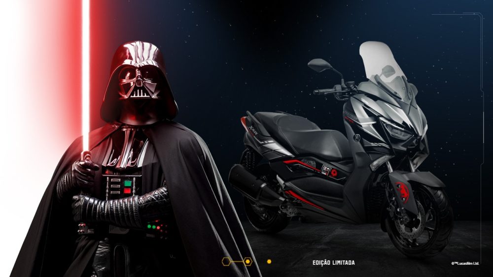 Nova versão da Yamaha scooter XMax é inspirada em Darth Vader