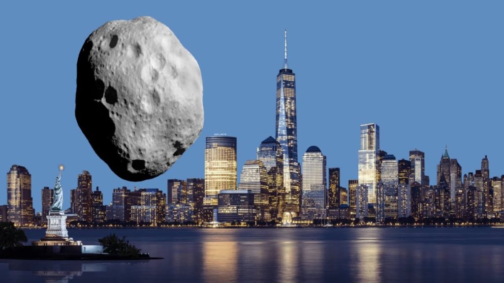 Qualquer asteroide com um determinado tamanho que se aproxime dos 7,5 milhões de km da Terra é provavelmente considerado "potencialmente perigoso"
