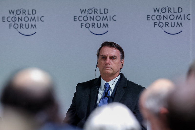 Bolsonaro participou do Fórum Econômico de Davos em 2019
