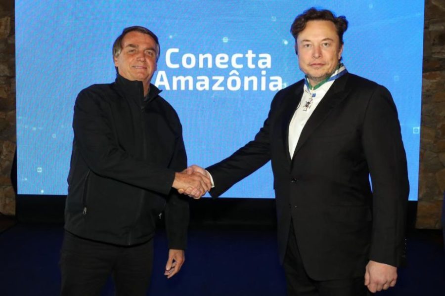 Bolsonaro fez parte da agenda de encontros de Elon Musk no Brasil