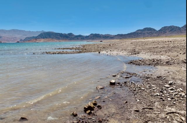 Foi o segundo conjunto de restos humanos encontrados no Lago Mead, o maior reservatório do país, à medida que os níveis de água descem.