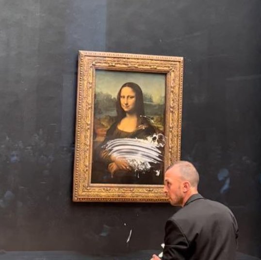 Quadro da Mona Lisa é protegido por um vidro especial