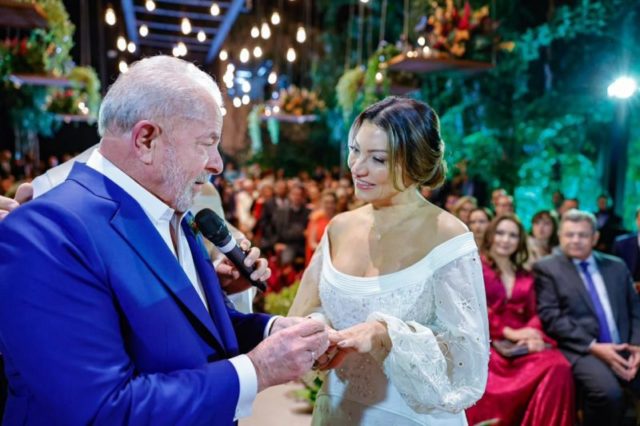Lula e Janja se casaram em São Paulo