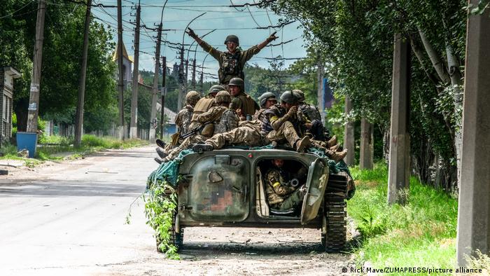 A Ucrânia disse ter conseguido recapturar dos russos parte da cidade de Sievierodonetsk, foco de uma intensa ofensiva russa
