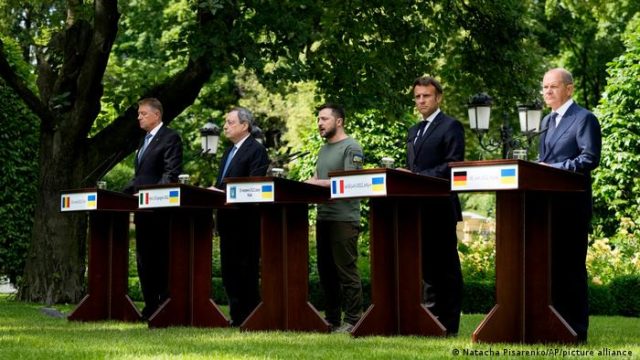 Líderes europeus apoiam Ucrânia para ser candidata à UE