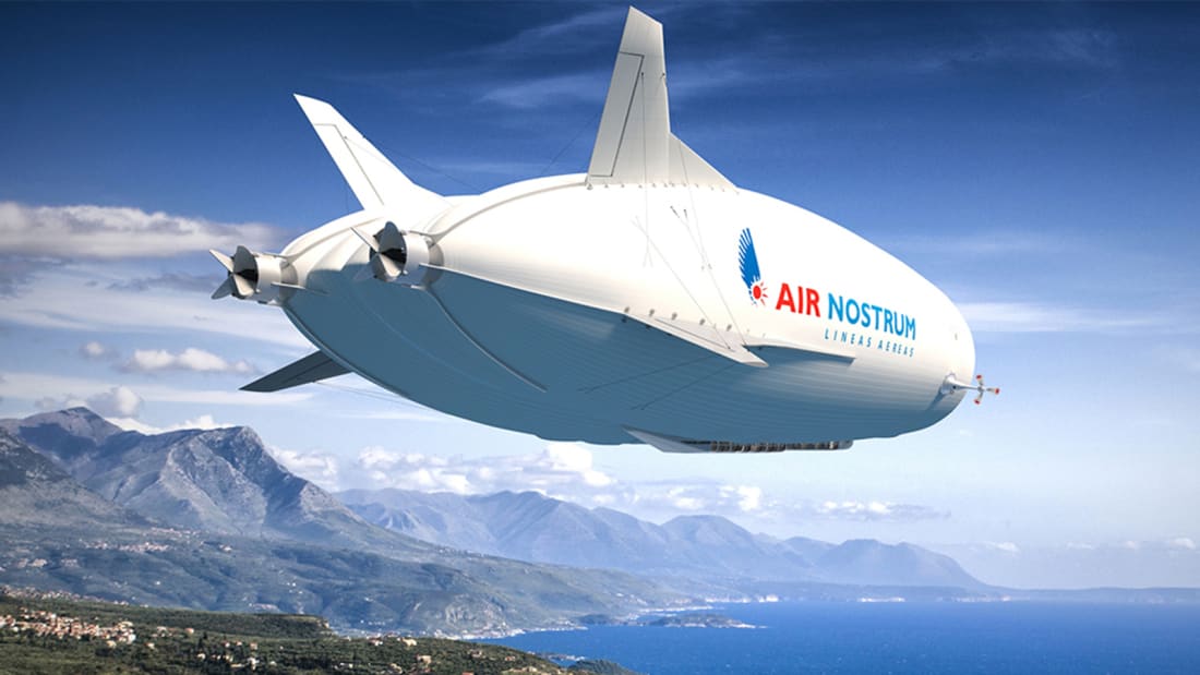 Mantidos no ar por hélio e eletricidade, eles acomodam 100 passageiros e normalmente voam de 300 a 400 quilômetros, de acordo com o fabricante.
