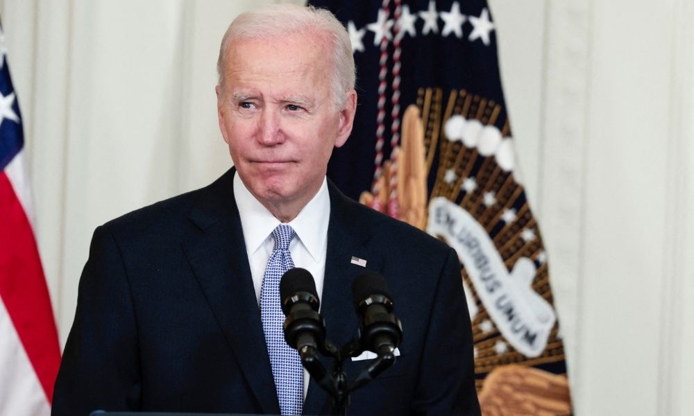 O presidente dos EUA, Joe Biden, está com Covid-19