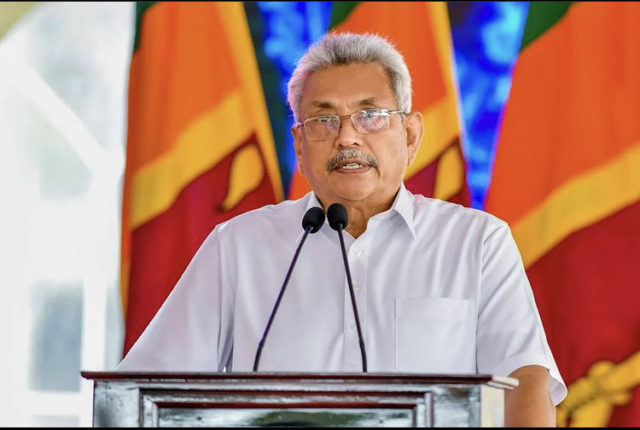 Presidente do Sri Lanka Gotabaya Rajapaksa