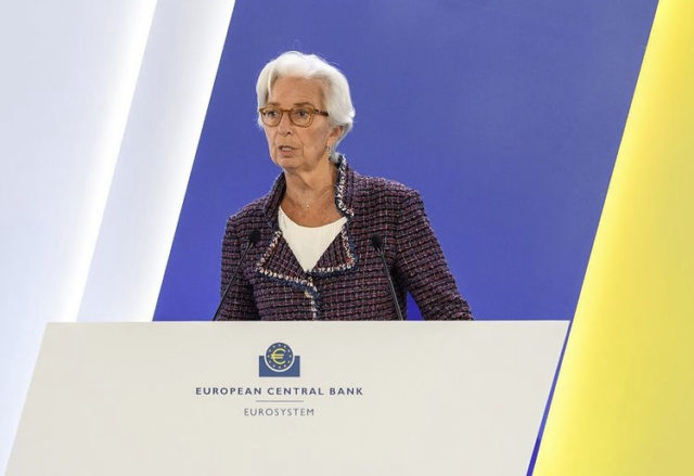 Os comentários de Christine Lagarde vêm um dia após o BCE elevar os juros em meio ponto porcentual