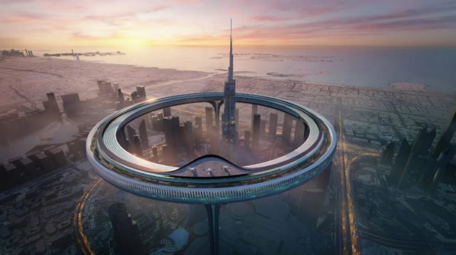 Empresa propõe cidade suspensa ao redor do maior prédio do mundo em Dubai