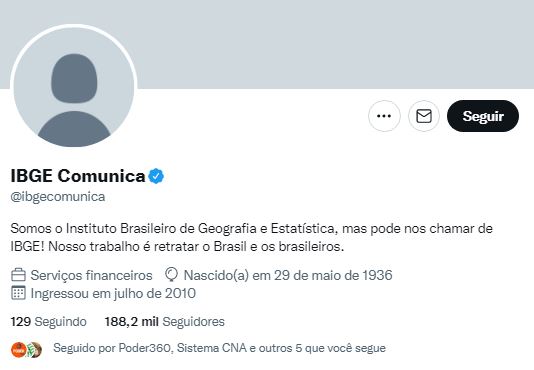 Perfil no Twitter do IBGE é invadido no dia do lançamento do censo