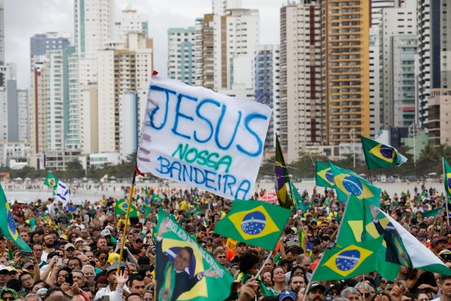 Manifestação de evangélicos no Rio