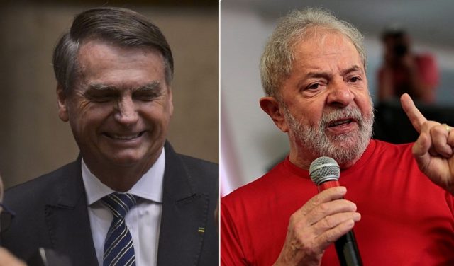 Bolsonaro aparece à frente de Lula em SP, mas empatado tecnicamente