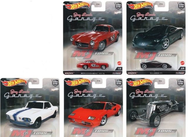 Hot Wheels lança pack especial com 5 carros da coleção de Jay Leno