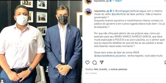 Acusado de ligação com PCC, prefeito ameaça expor Rodrigo Garcia e irmão