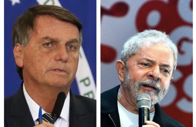 O ex-presidente Luiz Inácio Lula da Silva (PT) tem 51% de intenção de votos e o presidente Jair Bolsonaro (PL) 42%