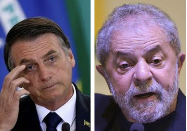 O ex-presidente Lula (PT) tem 50% dos votos e o presidente Jair Bolsonaro (PL) 43%