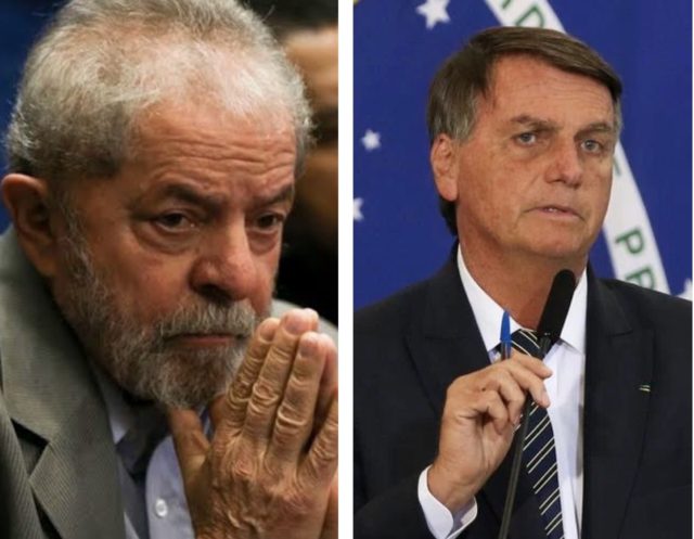 As intenções de voto para Lula foram 49% contra 44% de Jair Bolsonaro