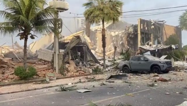 Explosão destrói restaurantes do grupo Coco Bambu e afeta 4 quadras em Teresina