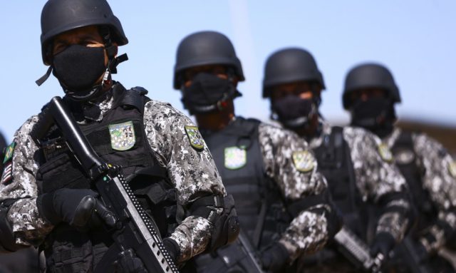 Ministério disponibilizou 100 agentes de segurança da Força Nacional