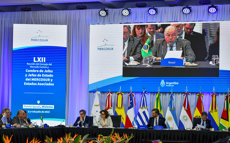 Líderes sul-americanos na cúpula do Mercosul