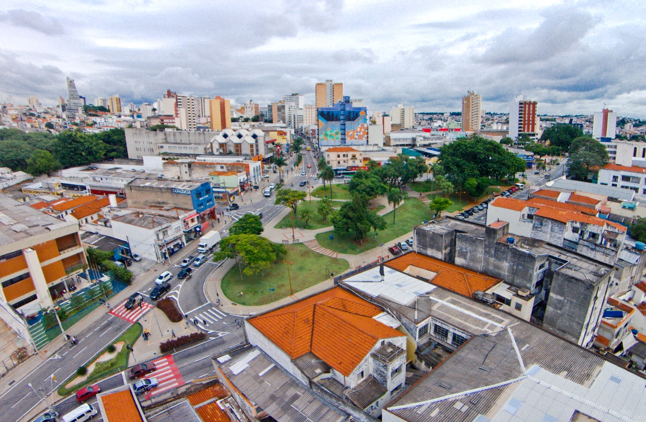 Vista aérea da cidade de Sorocaba