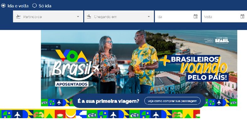Plataforma do Voa Brasil permite fazer busca de destinos e passagens