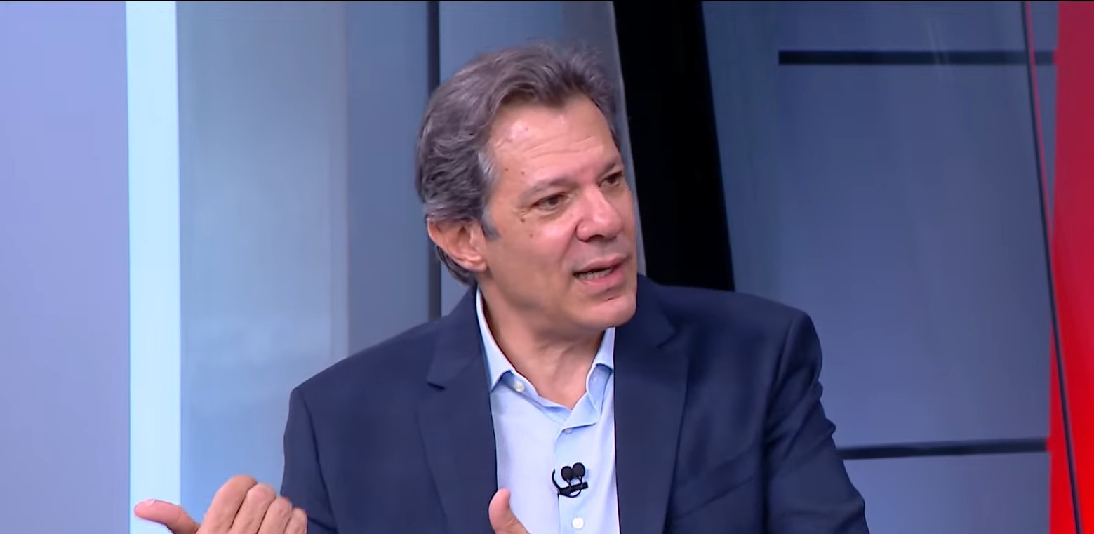 O ministro da Fazenda, Fernando Haddad, em entrevista à CNN