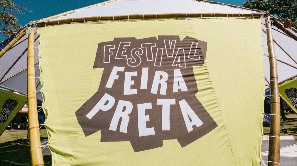 Logo da Feira Preta durante a 22ª edição do festival