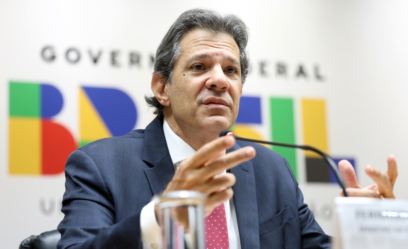 O ministro da Fazenda, Fernando Haddad, durante divulgação dos dados do Relatório de Avaliação de Receitas e Despesas Primárias do 2º bimestre de 2025