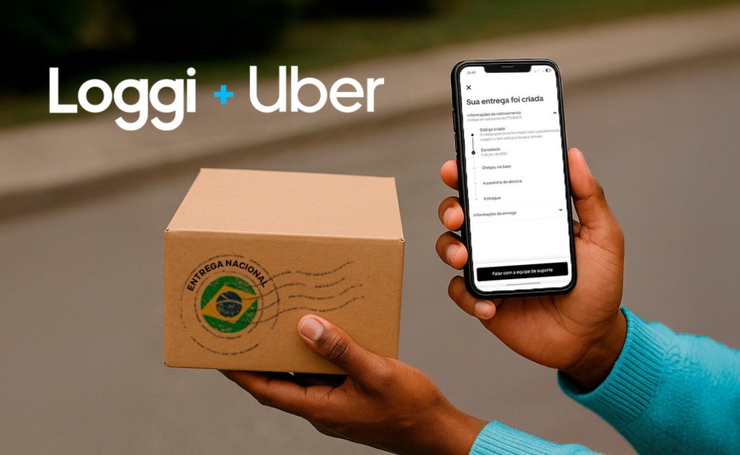 Parceria da Uber e Loggi