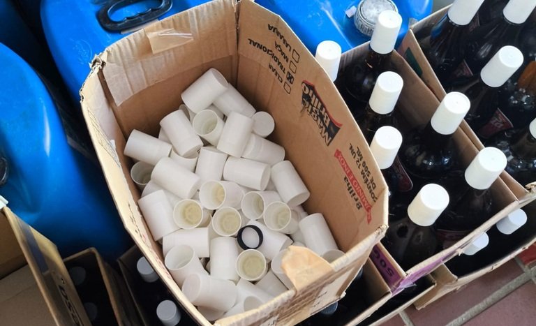 Bebidas alcóolicas apreendidas em Morretes (PR)