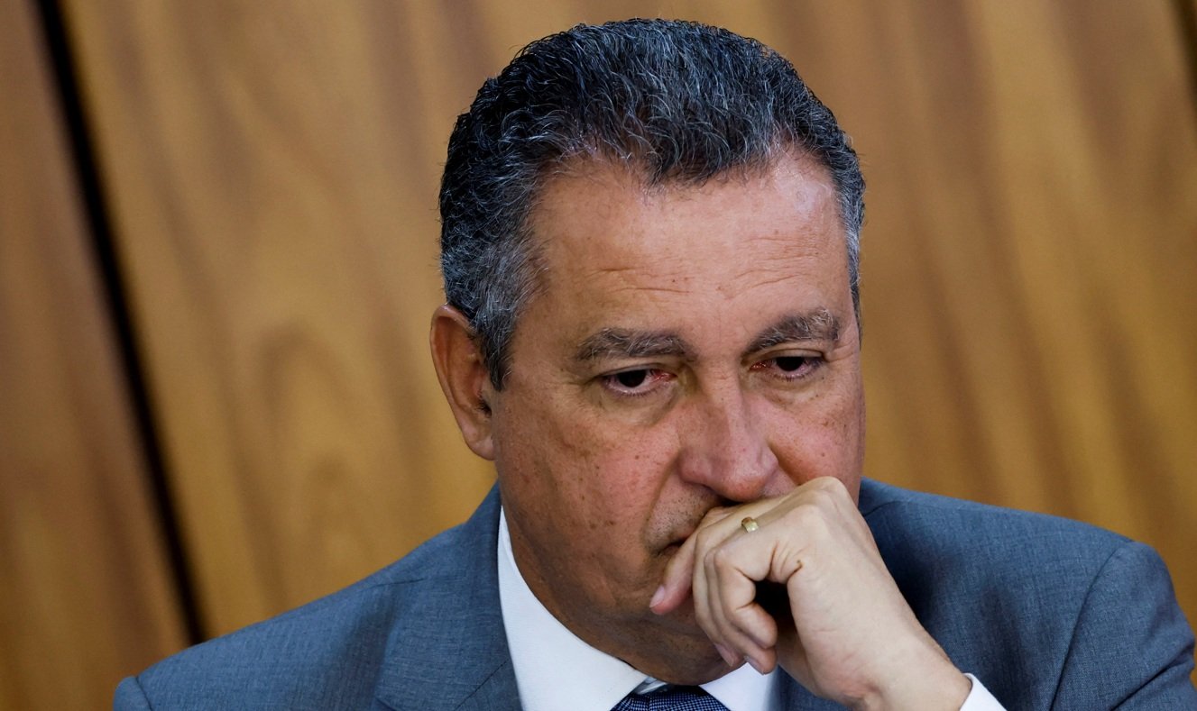 Ministro da Casa Civil, Rui Costa, durante cerimônia, em Brasília 10/03/2023