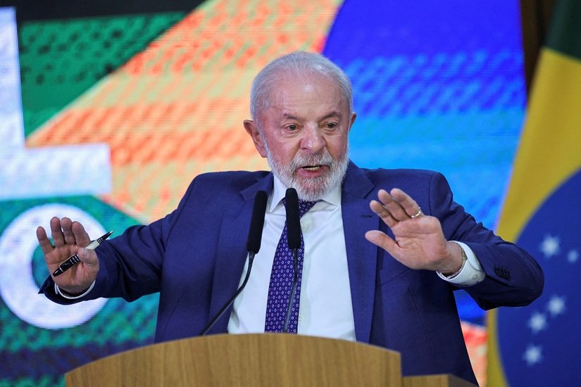 Presidente Luiz Inácio Lula da Silva discursa em Brasília