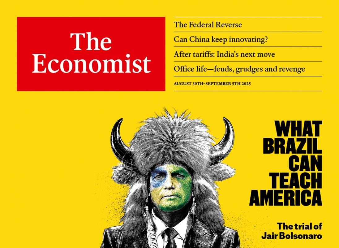 ‘The Economist’ põe na capa Bolsonaro de ‘Viking do Capitólio’