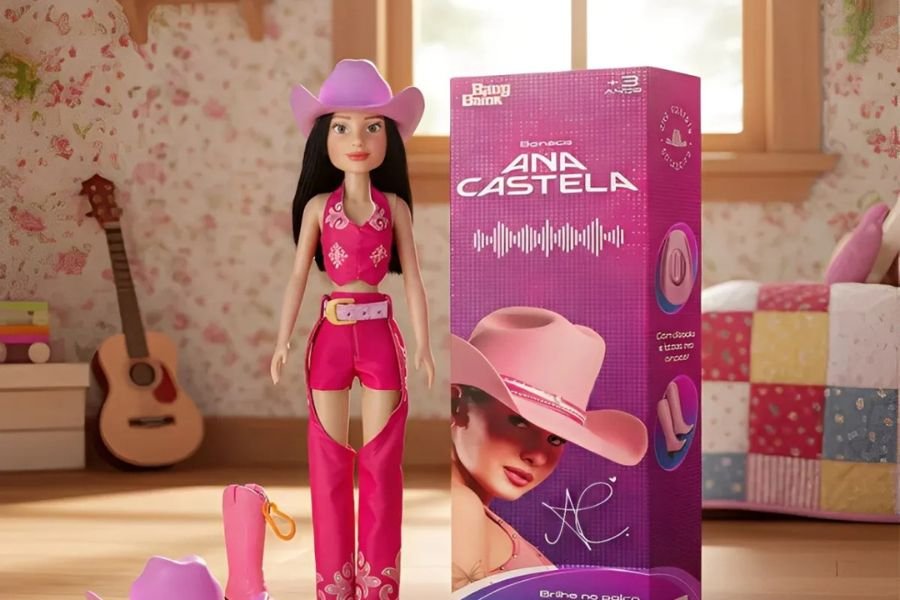 Ana Castela expande linha de produtos licenciados com boneca oficial