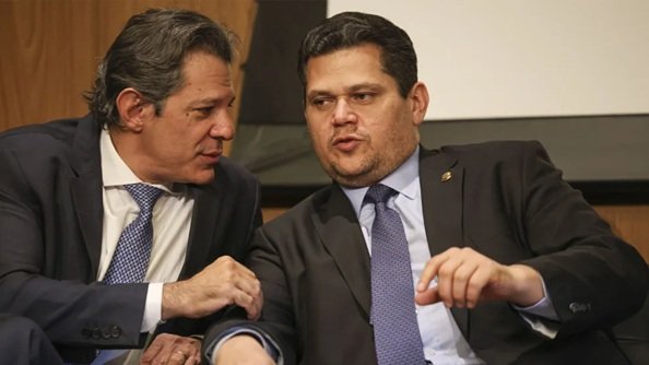Fernando Haddad e Davi Alcolumbre