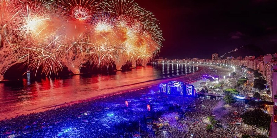 Virada do ano novo em Copacabana