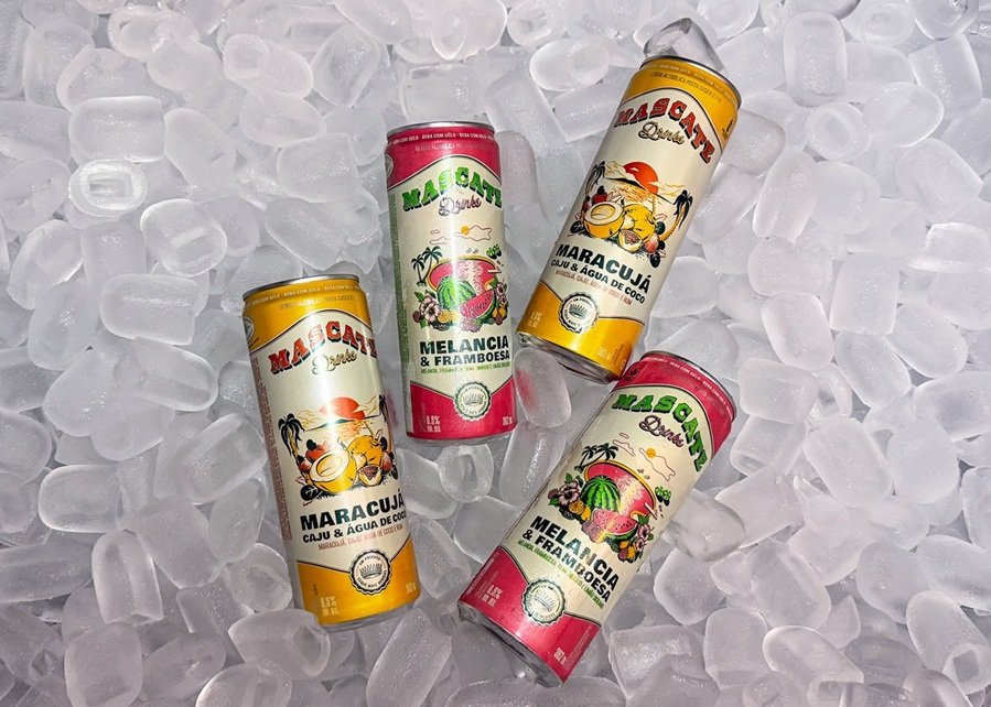 Latas de Mascate, nova marca de bebida fabricada pela Xeque Mate