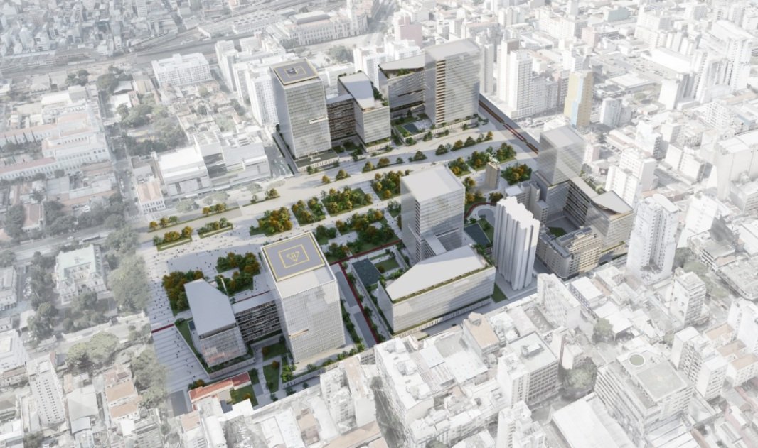 Reprodução de como será o Centro Administrativo Campos Elíseos, nova sede do governo paulista (Crédito: Divulgação)