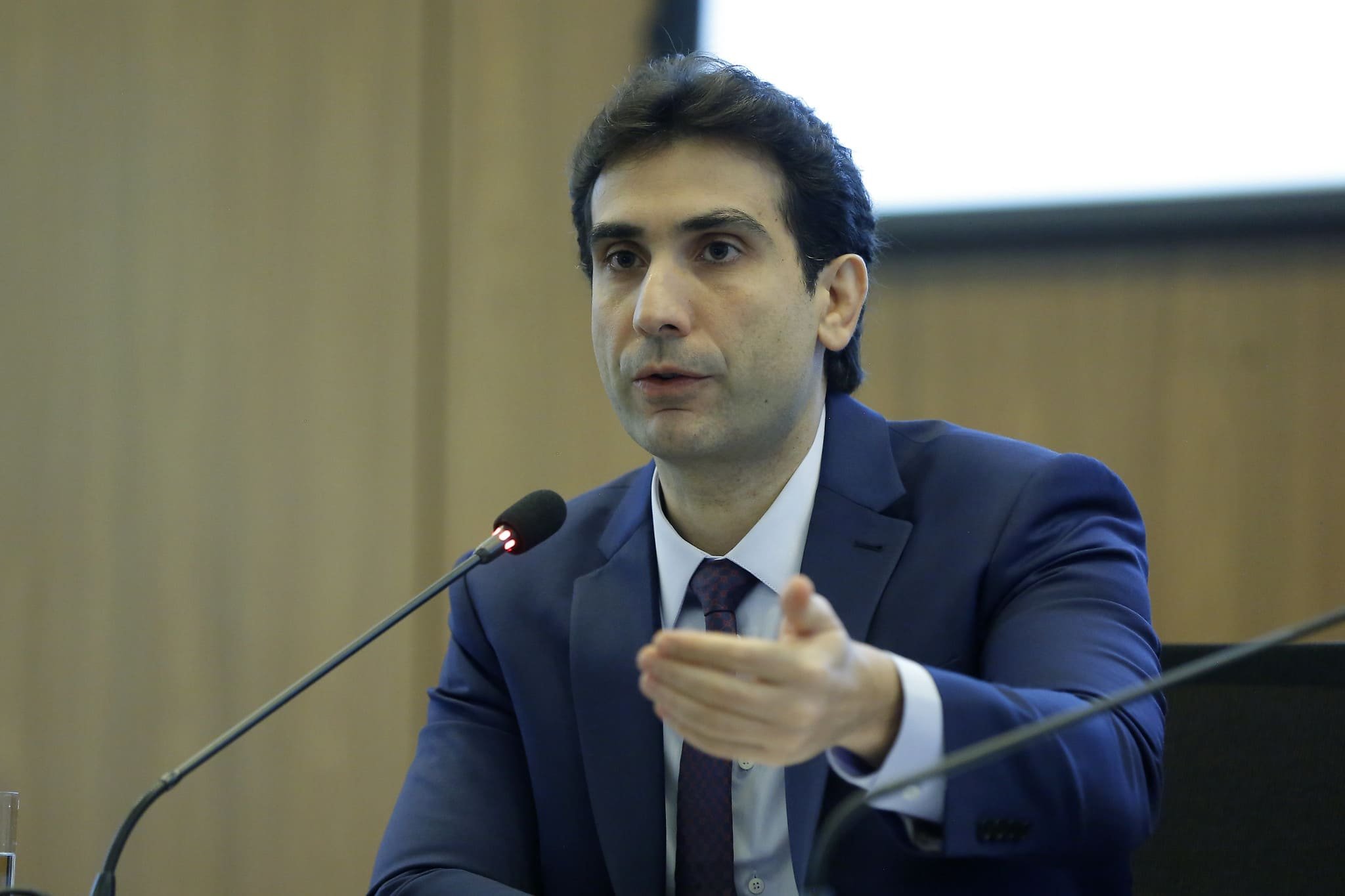Copom; Banco Central; Selic; Gabriel Galípolo, Presidente do Banco Central, em coletiva de imprensa
